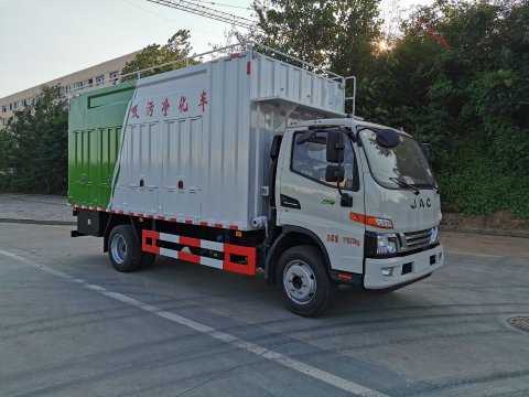 國六江淮吸污凈化車_化糞池無害化處理車